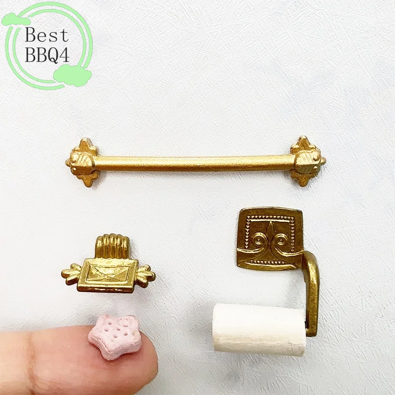 (BBQ4)1/12 Dollhouse Simulation Paper Towel Rack Soap Rack Towel Rack Set Model Doll Home Miniature Bathroom Decor Toys
(BBQ4)1/12 Dollhouse Simulation Paper Towel Rack Soap Rack Towel Rack Set Model Doll Home Miniature Bathroom Decor Toys