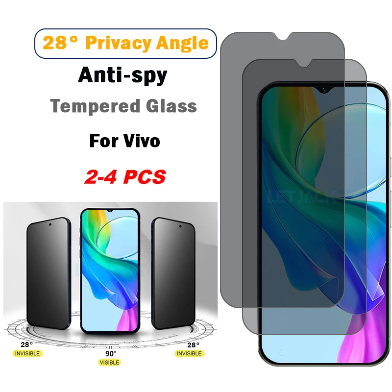 2-4Piece Anti-spy Tempered Glass For Vivo Y03 Y18e Y18t Y28s Y18 Y28 Y38 Y58 Y19s Y29 Y17s Y27s Y27 Y37 Pro Screen Protectors
2-4Piece Anti-spy Tempered Glass For Vivo Y03 Y18e Y18t Y28s Y18 Y28 Y38 Y58 Y19s Y29 Y17s Y27s Y27 Y37 Pro Screen Protectors