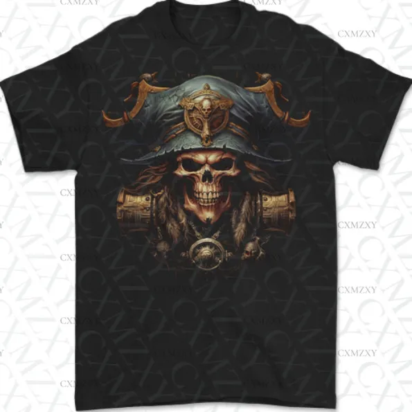 Pirate Skull Mens T-Shirt 100% Cotton Outdoor casual fashion trendy T-shirt
Pirate Skull Mens T-Shirt 100% Cotton Outdoor casual fashion trendy T-shirt