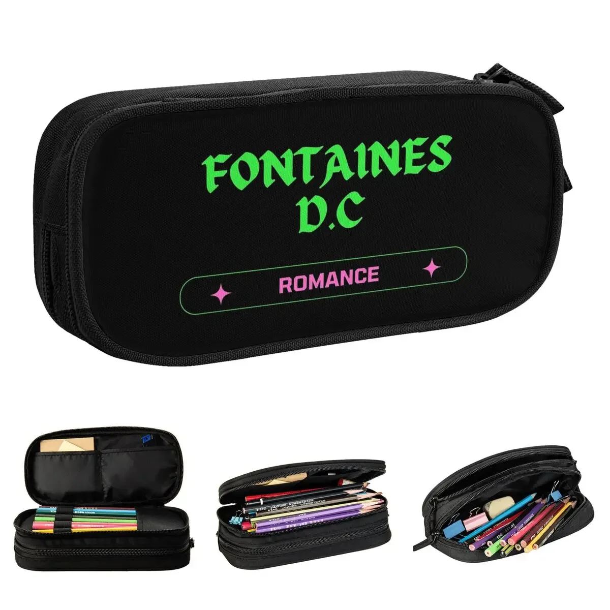 New Band Fontaines D.C.Romance Pencil Case Pencilcases Pen Box for Girl Boy Large Storage Bag Students School Zipper Stationery
New Band Fontaines D.C.Romance Pencil Case Pencilcases Pen Box for Girl Boy Large Storage Bag Students School Zipper Stationery