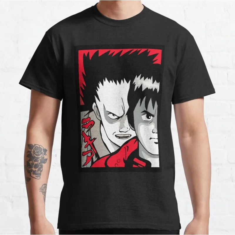 0503 Otomo Akira Anime T Shirt Cyberpunk Manga City explosion Graphic clothes cyber mecha Neo-Tokyo Streetwear All size tops
0503 Otomo Akira Anime T Shirt Cyberpunk Manga City explosion Graphic clothes cyber mecha Neo-Tokyo Streetwear All size tops