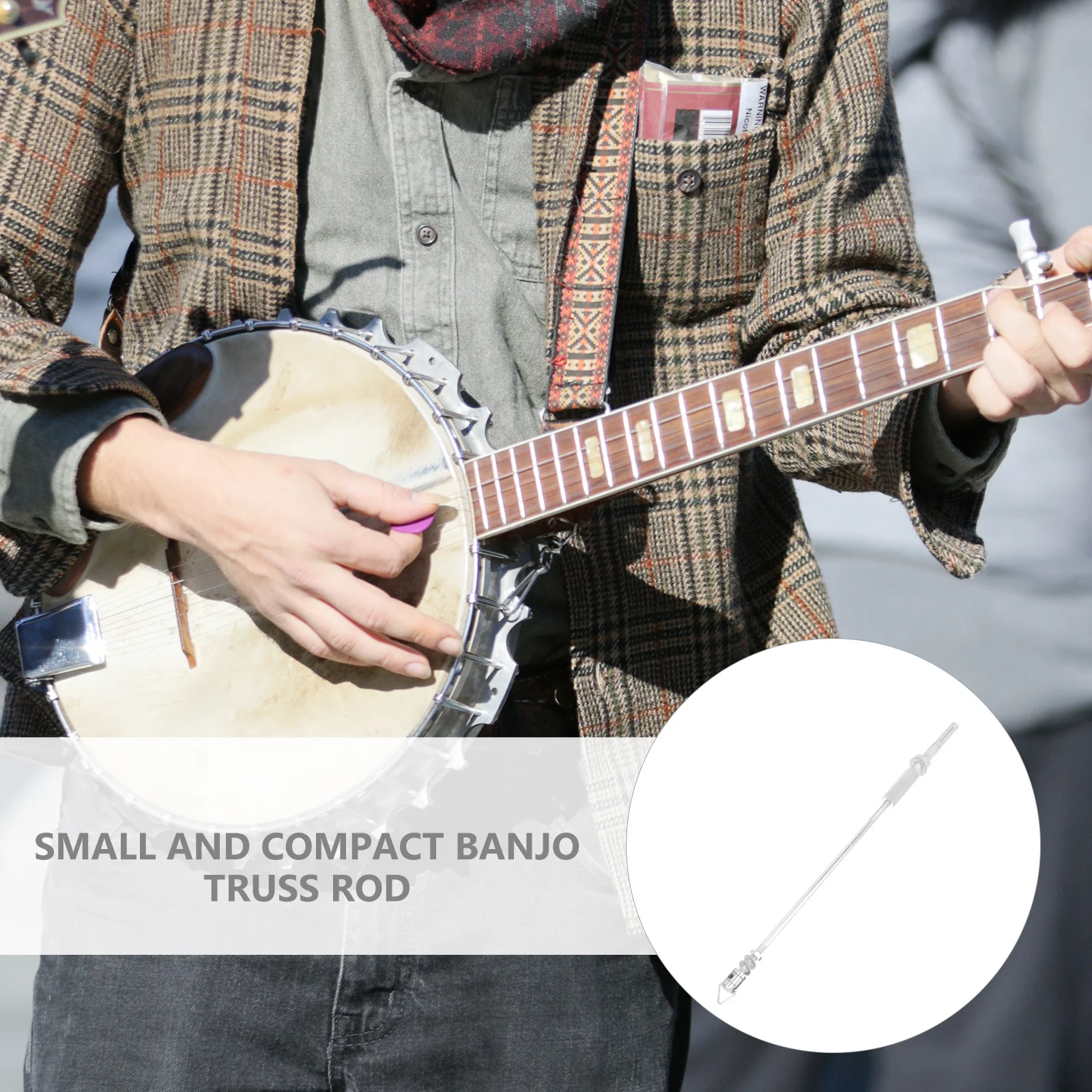 Metal Banjo Truss Rod Precision Crafted Burr Free Surface Fast Simple Setup Perfect for Home Repair and Musical Instruments