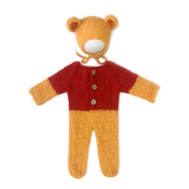 2pcs/set Newborn Photography Clothing Mohair Bear Ear Hat+Jumpsuits for Babies Dropship
2pcs/set Newborn Photography Clothing Mohair Bear Ear Hat+Jumpsuits for Babies Dropship