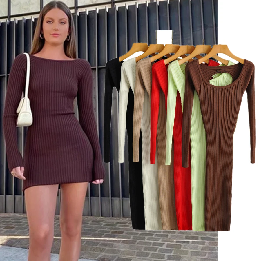 Jenny&Dave England Style High Street Retro Fashion Hollow Out Party Round Collar Backless Sexy Knitted Dress Women
Jenny&Dave England Style High Street Retro Fashion Hollow Out Party Round Collar Backless Sexy Knitted Dress Women