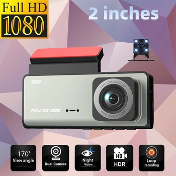Dash Cam, 1296P Front Dashcam, WiFi Dash Camera for Cars with App, Night Vision, Mini Hidden Single Car Camera, Loop Recording