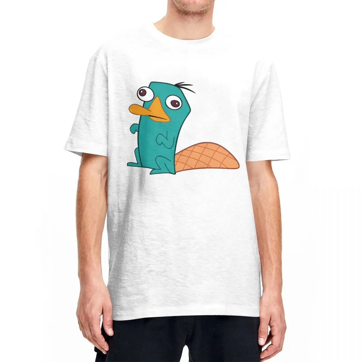 Novelty Cute Perry The Platypus T-Shirts for Men Women Round Collar 100% Cotton T Shirt Short Sleeve Tees Gift Idea Clothing
Novelty Cute Perry The Platypus T-Shirts for Men Women Round Collar 100% Cotton T Shirt Short Sleeve Tees Gift Idea Clothing