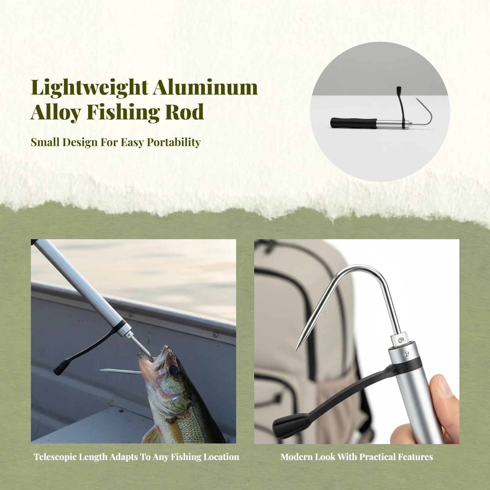 Telescopic stainless steel gaff hook
Telescopic stainless steel gaff hook