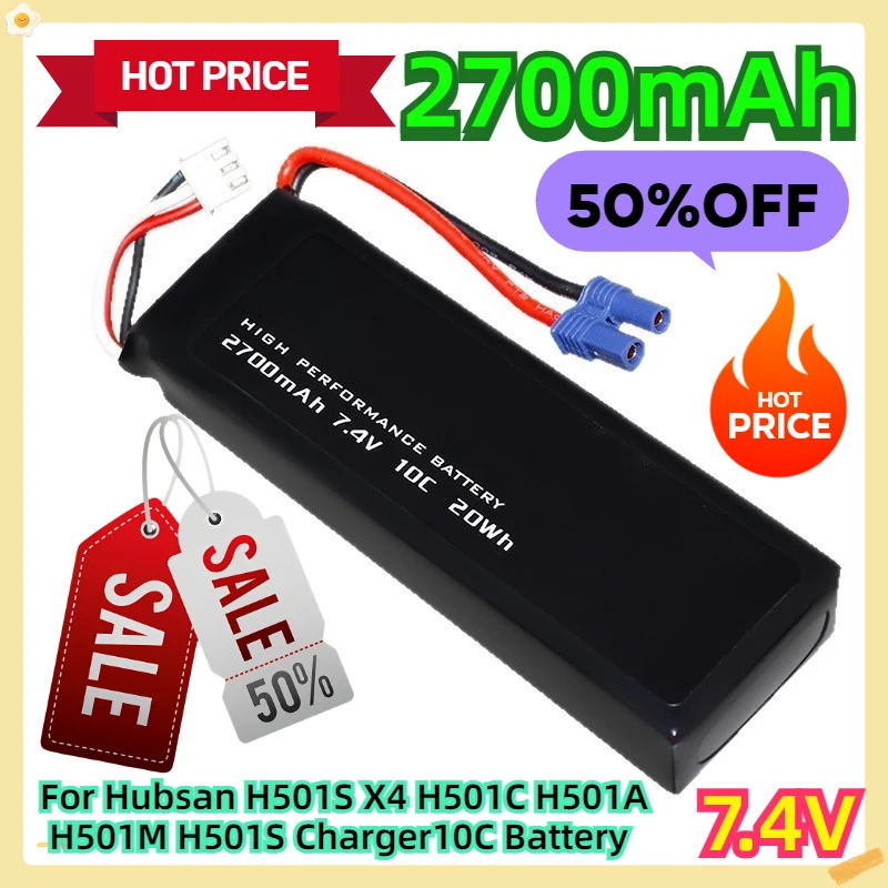 For Hubsan H501S X4 H501C H501A H501M H501S Charger 7.4V 2700mAh 10C Battery
For Hubsan H501S X4 H501C H501A H501M H501S Charger 7.4V 2700mAh 10C Battery