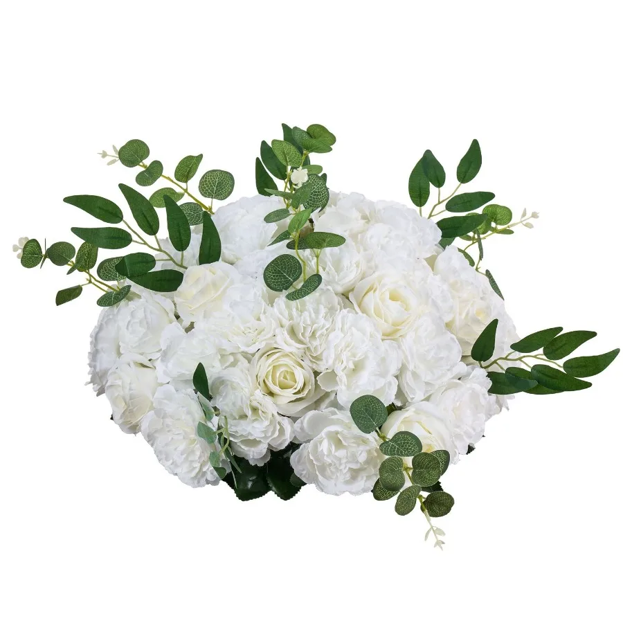 Wedding centerpieces: white faux roses flower balls, 17.7-inch diameter, 10 pcs, silk material, elegant ivory tone, lightweight
Wedding centerpieces: white faux roses flower balls, 17.7-inch diameter, 10 pcs, silk material, elegant ivory tone, lightweight