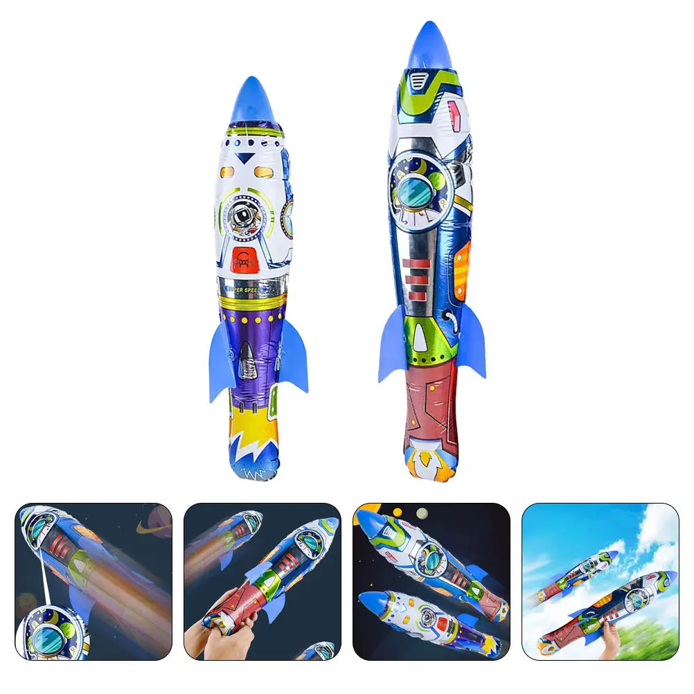 2 Pcs Inflatable Rocket Toys Children's Launching Plaything Fun Flying Hand Thrown Rockets Aluminum Film Party
2 Pcs Inflatable Rocket Toys Children's Launching Plaything Fun Flying Hand Thrown Rockets Aluminum Film Party