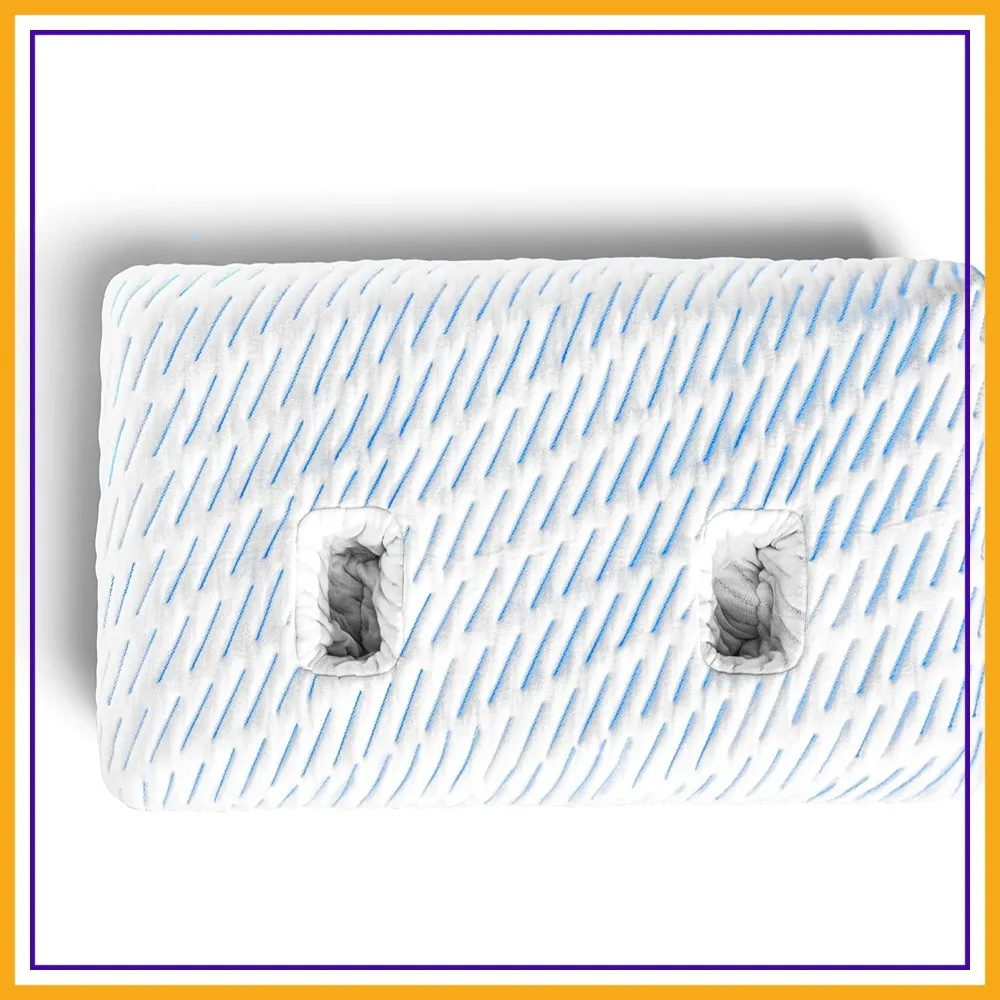 BLISSBURY Ear Hole Pillow CASE (Cool-to-Touch) - Soft Breathable Cover for Side Sleepers, Pain Relief Support
BLISSBURY Ear Hole Pillow CASE (Cool-to-Touch) - Soft Breathable Cover for Side Sleepers, Pain Relief Support
