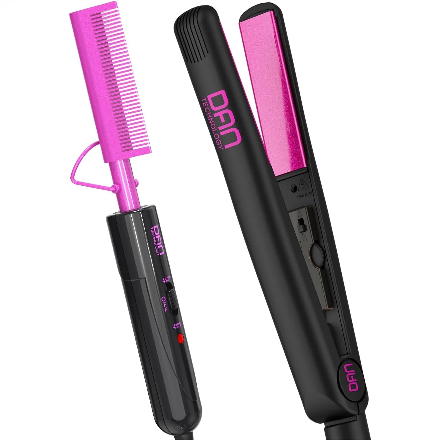 Flat Iron and Hot Comb for Black Women's Hair, Wigs - Hair Straightener with PTC Heating
Flat Iron and Hot Comb for Black Women's Hair, Wigs - Hair Straightener with PTC Heating