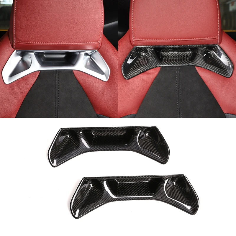For 2019+Toyota GR Supra A90 Real Carbon Fiber Car Front Seat Back Decorative Cover Decorative Sticker Auto Accessories
For 2019+Toyota GR Supra A90 Real Carbon Fiber Car Front Seat Back Decorative Cover Decorative Sticker Auto Accessories