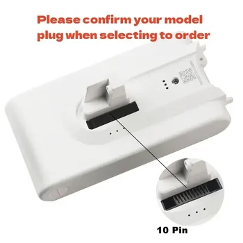 Dreame 무선 진공 청소기 부품 교체용 리튬 이온 배터리, Dreame V8 V10Pro V9P XR VVN3 VVN5 용, 5000mAh, 오리지널