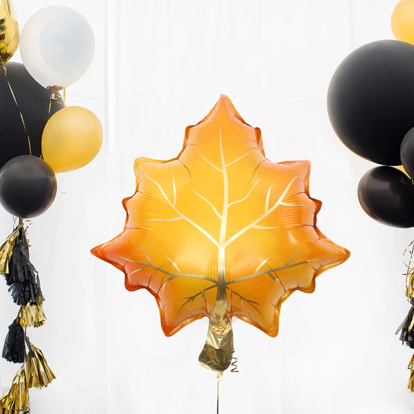 10 Pcs Maple Leaf Balloon Autumn Decoration Thanksgiving Foil Balloons Fall Colored Party Supplies
10 Pcs Maple Leaf Balloon Autumn Decoration Thanksgiving Foil Balloons Fall Colored Party Supplies