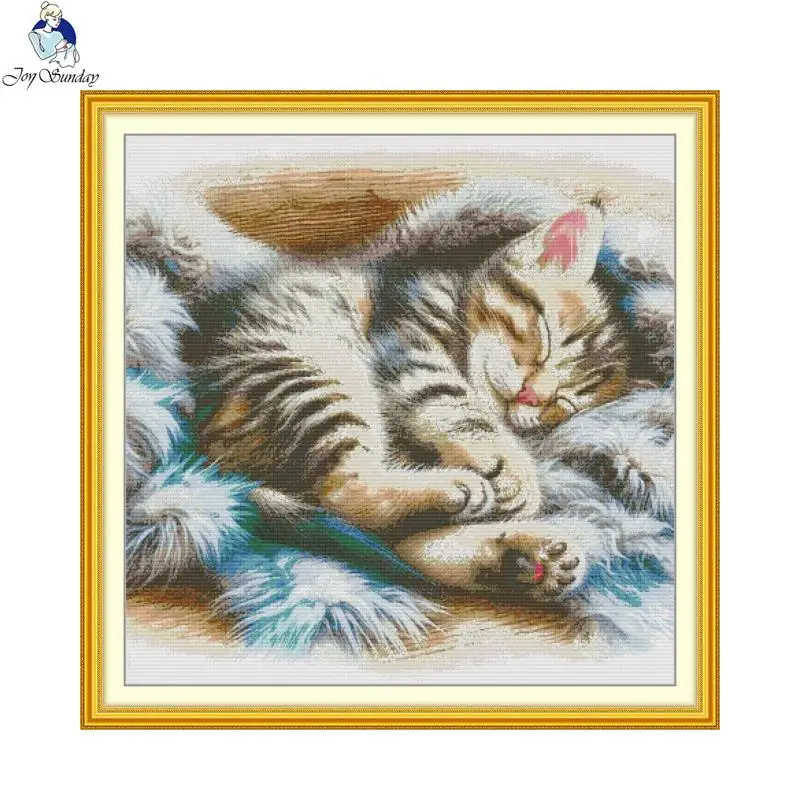 Joy Sunday Factory Store Наборы для вышивки крестом DIY 11CT 103 см * 103 см Наборы для вышивки с принтом «Спящий кот» Домашний настенный декор
Joy Sunday Factory Store Наборы для вышивки крестом DIY 11CT 103 см * 103 см Наборы для вышивки с принтом «Спящий кот» Домашний настенный декор