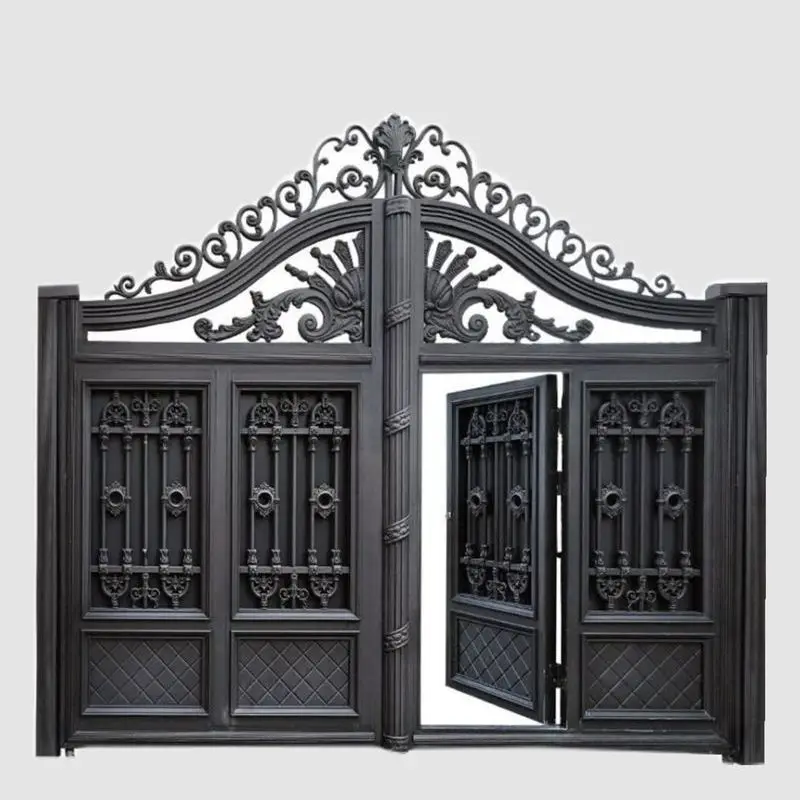 Customized Classical Wrought Iron Entrance Gate Security Decorative Home Entry Double Iron Gate Metal Gate
Customized Classical Wrought Iron Entrance Gate Security Decorative Home Entry Double Iron Gate Metal Gate