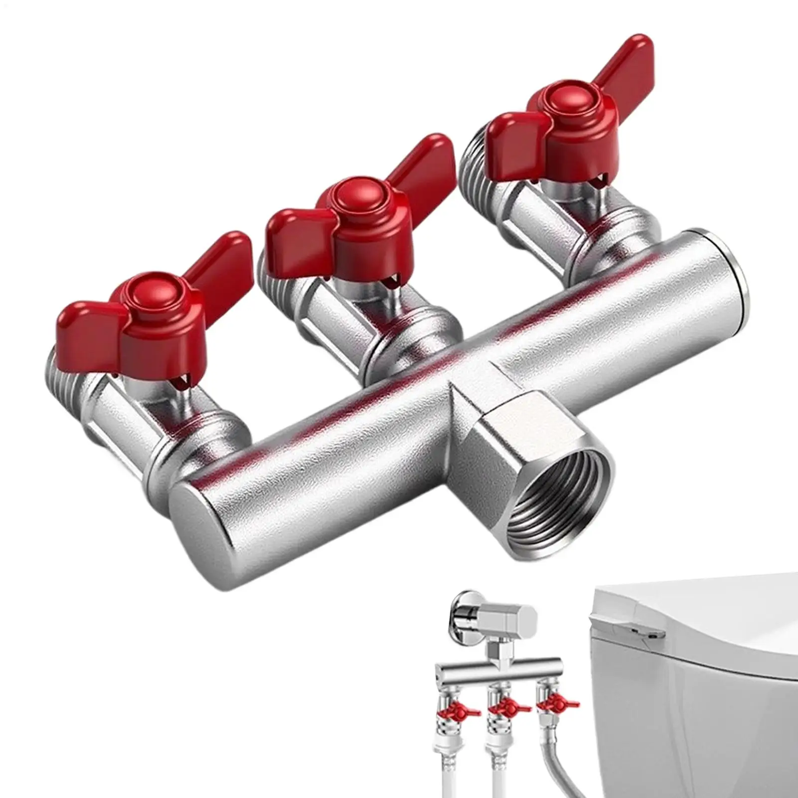 Garden Hose Splitter Heavy Duty Large Shut-Off Valve Outdoor Water 3 Way Splitter Connector For Lawn Watering Outdoor Cleaning
Garden Hose Splitter Heavy Duty Large Shut-Off Valve Outdoor Water 3 Way Splitter Connector For Lawn Watering Outdoor Cleaning