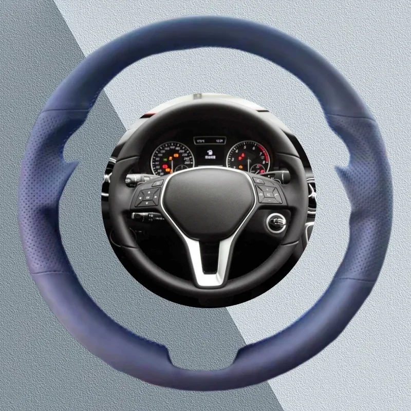 Чехол на руль автомобиля на заказ для Mercedes Benz A45 AMG W176 C63 W204 CLA C117 CLS, аксессуары для салона автомобиля из искусственной кожи 
Чехол на руль автомобиля на заказ для Mercedes Benz A45 AMG W176 C63 W204 CLA C117 CLS, аксессуары для салона автомобиля из искусственной кожи