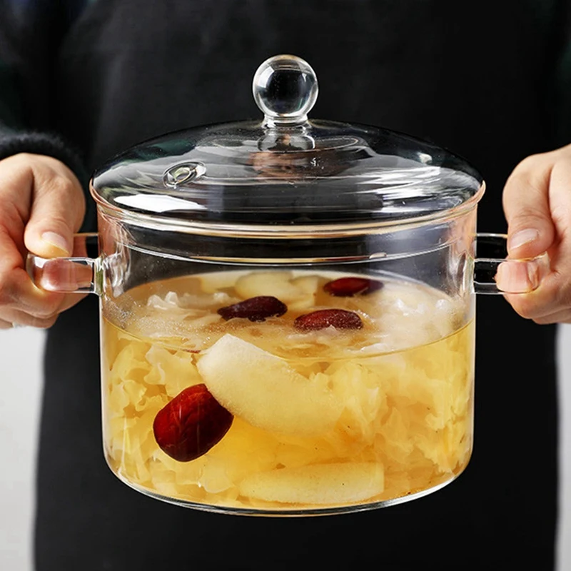 Glass Pot for Cooking on Stove – 1.9L/64Oz Heat-Resistant Glass Cooking Pot with Lid, Microwave & Dishwasher Safe
Glass Pot for Cooking on Stove – 1.9L/64Oz Heat-Resistant Glass Cooking Pot with Lid, Microwave & Dishwasher Safe