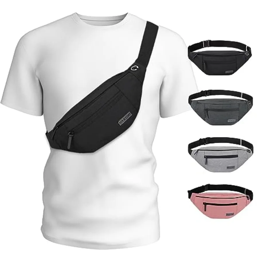 Large Crossbody Fanny Pack with 4-Zipper PocketsGifts for Enjoy Sports Festival Workout Traveling Running Casual Hands-Free Wal
Large Crossbody Fanny Pack with 4-Zipper PocketsGifts for Enjoy Sports Festival Workout Traveling Running Casual Hands-Free Wal