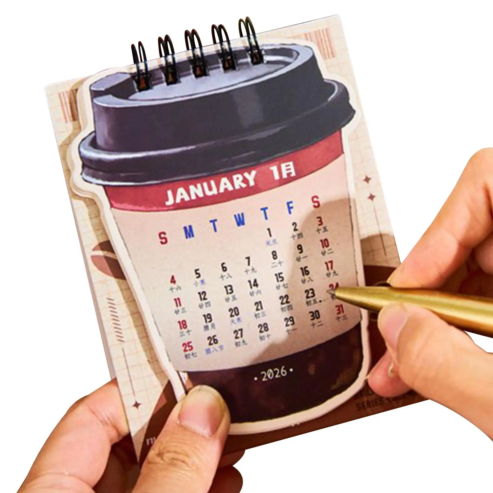 2026 Coffee Themed Small Desk Calendar Coffee Cup Shaped Planning Pad Desktop Ornament For Office Home Classroom
2026 Coffee Themed Small Desk Calendar Coffee Cup Shaped Planning Pad Desktop Ornament For Office Home Classroom