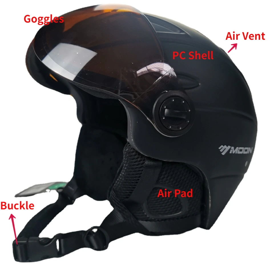 Half Hood Ski Protective Helmet New Professional Integrated Skiing Sports Snowboard Helmet with Goggles Protective Equipment
Half Hood Ski Protective Helmet New Professional Integrated Skiing Sports Snowboard Helmet with Goggles Protective Equipment
