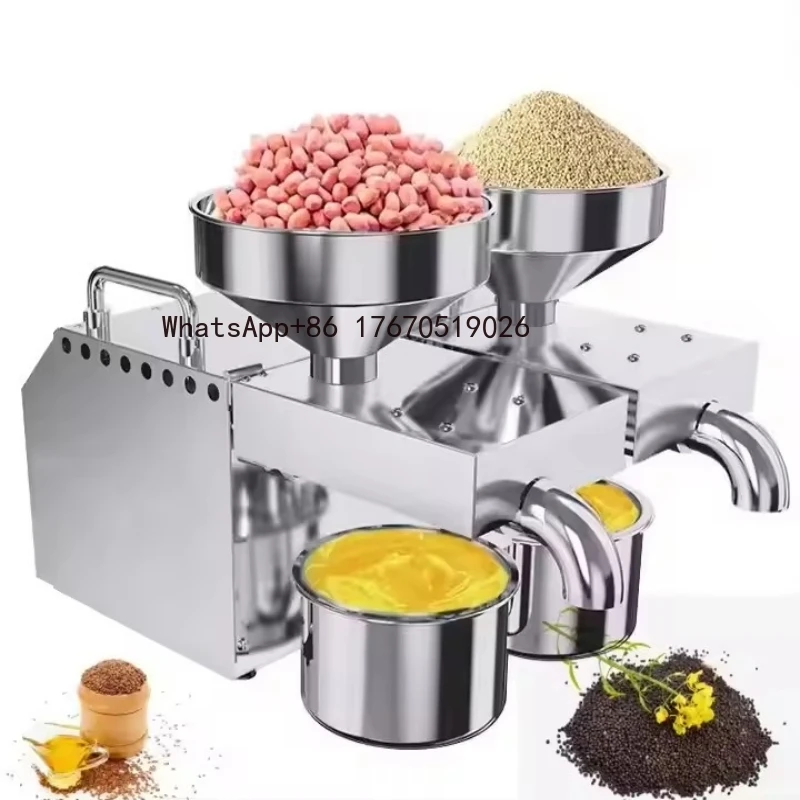 Stainless Steel 2 Heads Small Cold Press Sunflower Home Use Morning Oil Making Machine
Stainless Steel 2 Heads Small Cold Press Sunflower Home Use Morning Oil Making Machine
