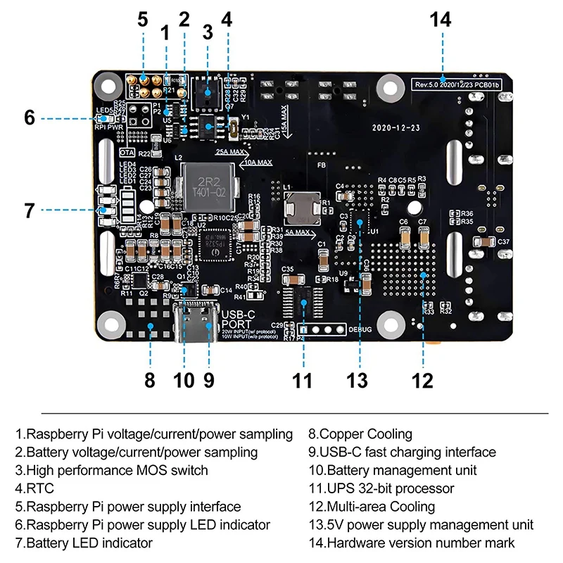 For Raspberry Pi 4 UPS Power Supply Uninterrupted UPS HAT 18 650 Backup Battery Power Supply Management Expansion Board Z
For Raspberry Pi 4 UPS Power Supply Uninterrupted UPS HAT 18 650 Backup Battery Power Supply Management Expansion Board Z