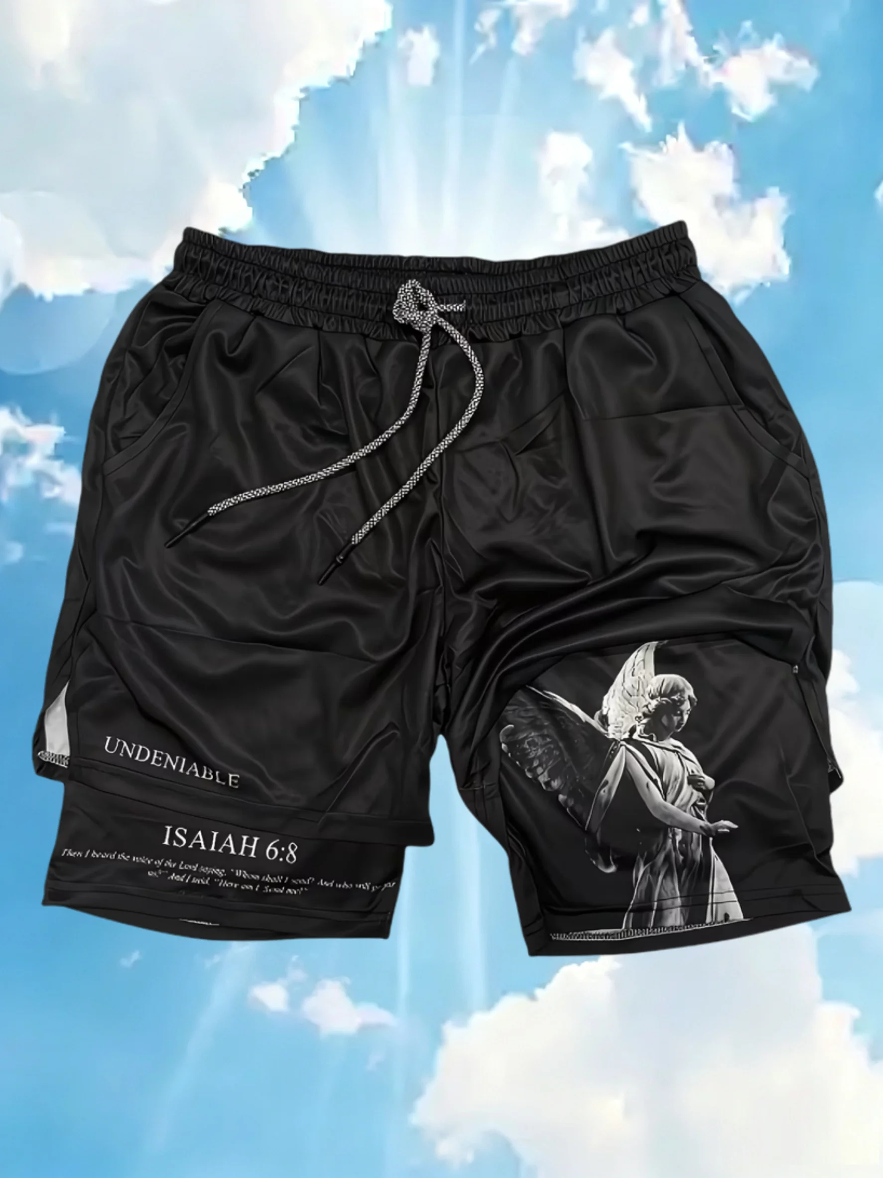 Men's Street Fashion Cross Shorts Summer Double-Layer Beach Pants, Fitness Training Pants, Men'S 2-In-1 Compression Sports Drawstring Shorts, Suitable for Outdoor Activities
Men's Street Fashion Cross Shorts Summer Double-Layer Beach Pants, Fitness Training Pants, Men'S 2-In-1 Compression Sports Drawstring Shorts, Suitable for Outdoor Activities
