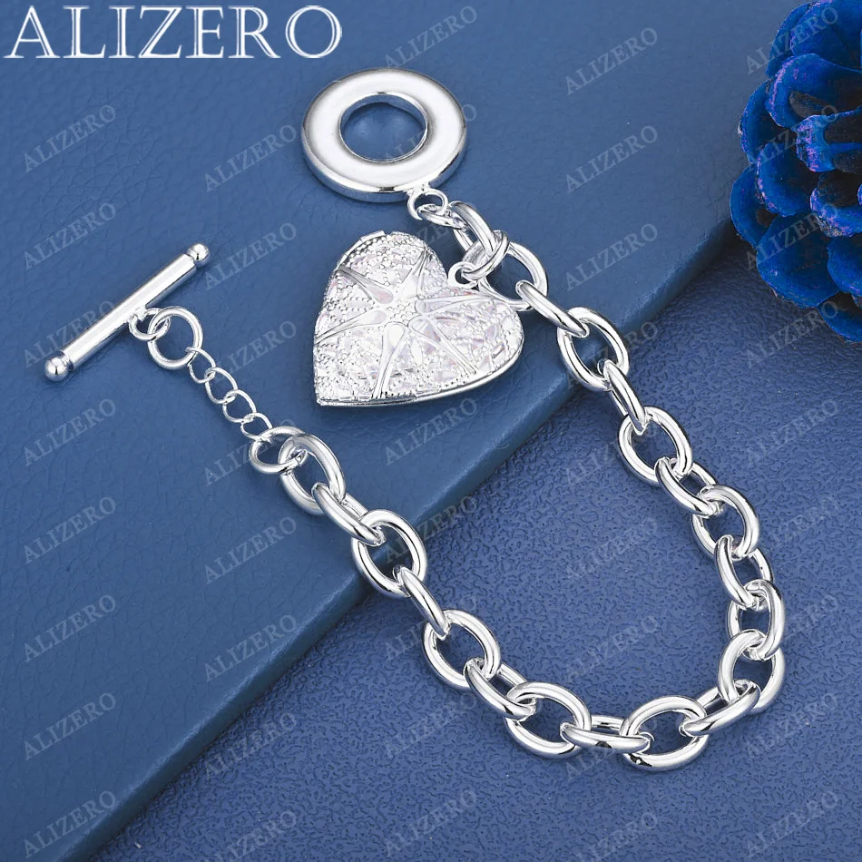 ALIZERO 925 Sterling Silver Heart Photo Frame Charms Bracelet For Women Fashion Bracelets Wedding Party Jewelry Gifts
ALIZERO 925 Sterling Silver Heart Photo Frame Charms Bracelet For Women Fashion Bracelets Wedding Party Jewelry Gifts