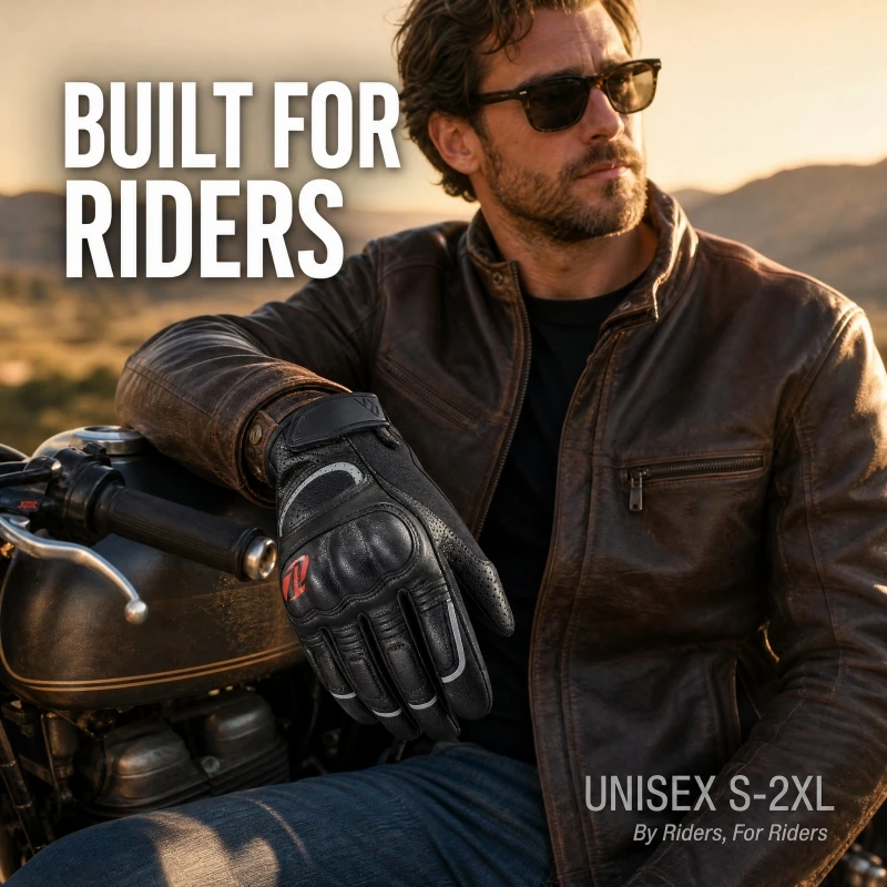Breathable Leather Motorcycle Riding Gloves Touchscreen Anti-fall Durable Comfortable Motocross Gear Gloves
Breathable Leather Motorcycle Riding Gloves Touchscreen Anti-fall Durable Comfortable Motocross Gear Gloves