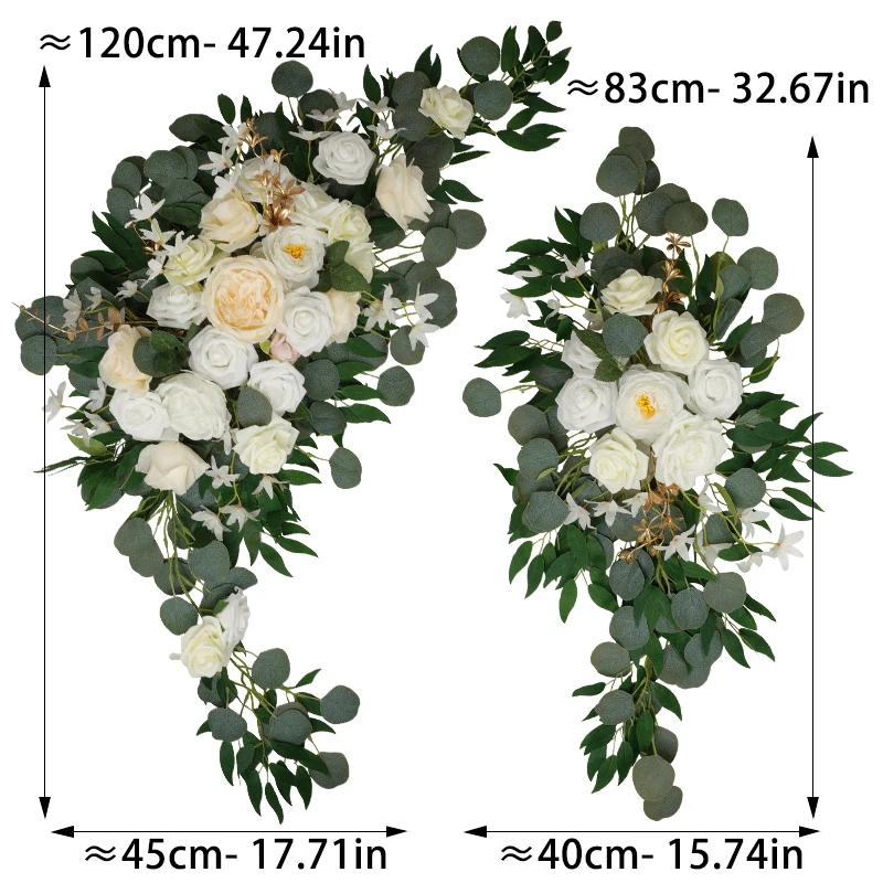 2pcs Artificial Arch Flowers Swag for Boho Wedding Baby Shower Ceremony Flower Garlands Arrangement Reception Backdrop Decor
2pcs Artificial Arch Flowers Swag for Boho Wedding Baby Shower Ceremony Flower Garlands Arrangement Reception Backdrop Decor