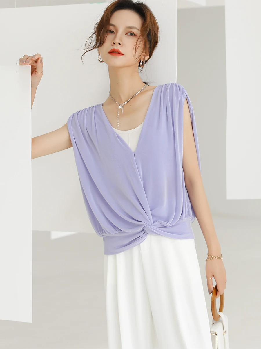 DianThia00 Knitted Acetate Svel V-Ne Tank Top Women's Summer New Design Sensation Single Wear Strap Vest
DianThia00 Knitted Acetate Svel V-Ne Tank Top Women's Summer New Design Sensation Single Wear Strap Vest