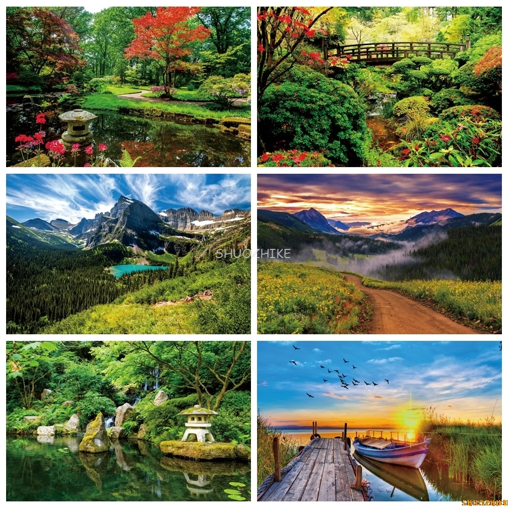 Natural Landscape Backdrop Flower Trees Mountain River Birthday Party Holiday Outing Portrait Photography Backdrop Wall Decor
Natural Landscape Backdrop Flower Trees Mountain River Birthday Party Holiday Outing Portrait Photography Backdrop Wall Decor