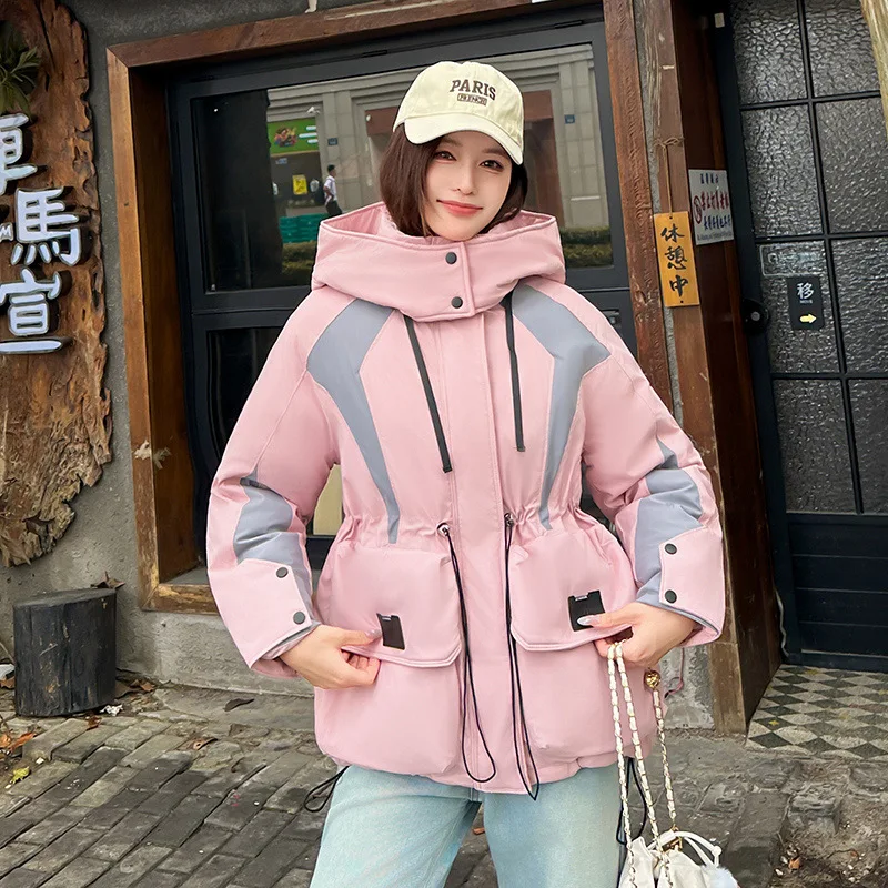 Winter Women Hooded Down Cotton Jacket 2025 New Fashion Parkas Female Windproof Overcoat Casual Thick Warm Cotton Padded Coat
Winter Women Hooded Down Cotton Jacket 2025 New Fashion Parkas Female Windproof Overcoat Casual Thick Warm Cotton Padded Coat
