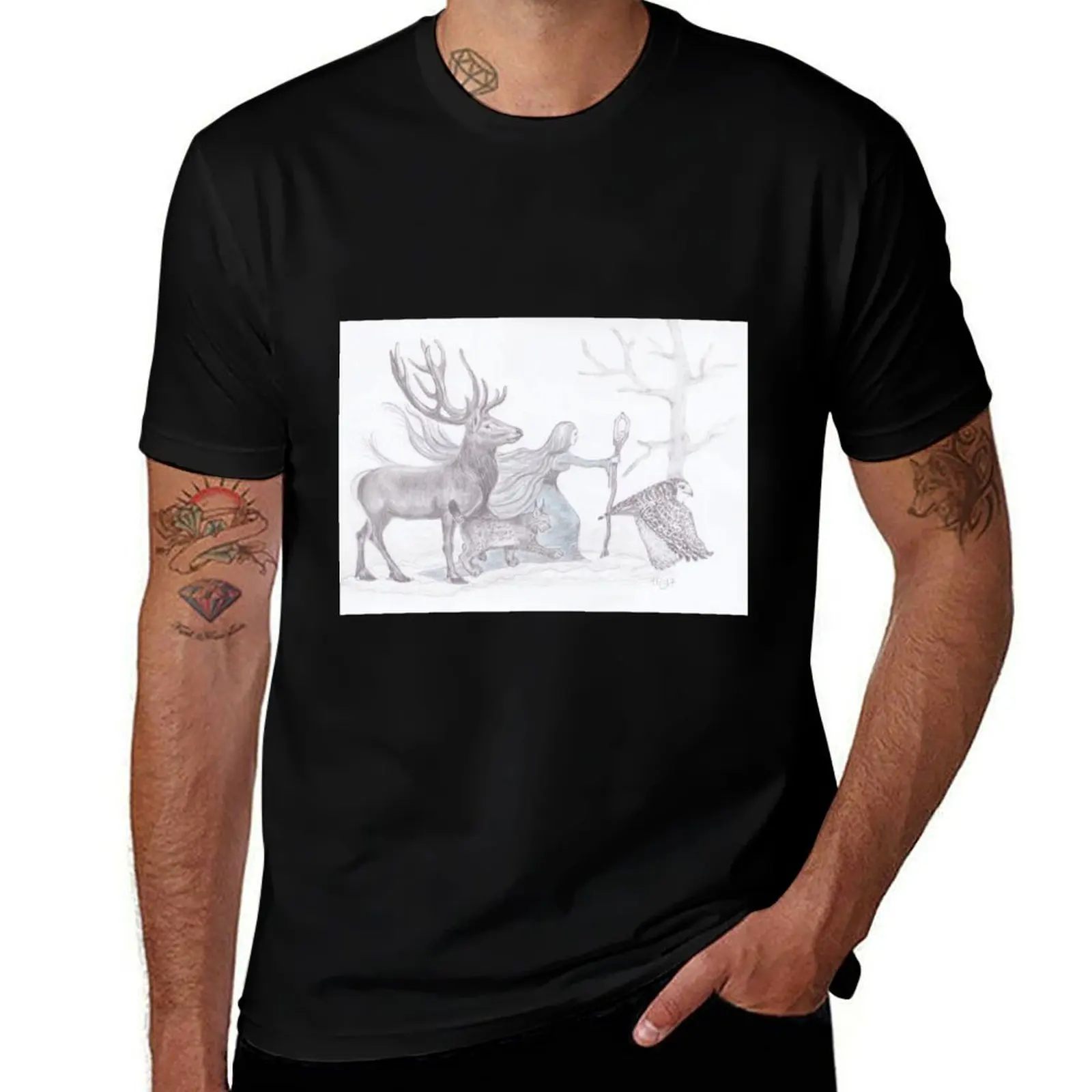 Cailleach, Scottish Goddess of Winter T-Shirt Odor Resistant Short Sleeve Top
Cailleach, Scottish Goddess of Winter T-Shirt Odor Resistant Short Sleeve Top