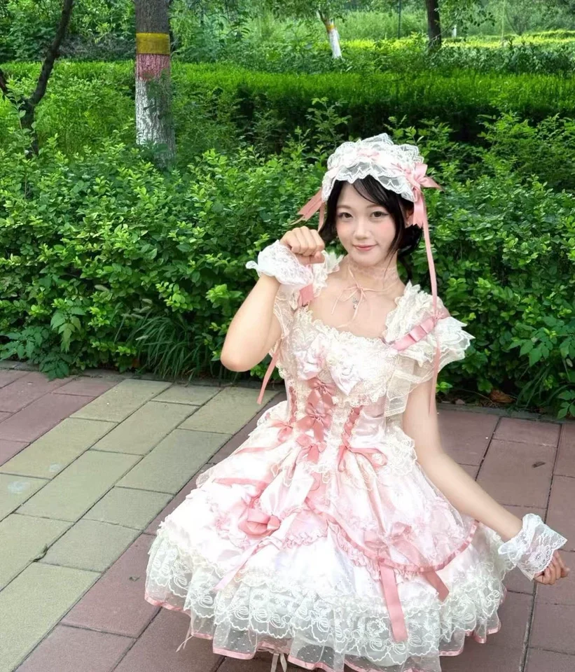 Kids Jsk Lolita Princess Dress Big Girls 2026 New Summer Sundress with Spaghetti Straps and Tulle Lace Embroidery Bow Ball Gown
Kids Jsk Lolita Princess Dress Big Girls 2026 New Summer Sundress with Spaghetti Straps and Tulle Lace Embroidery Bow Ball Gown