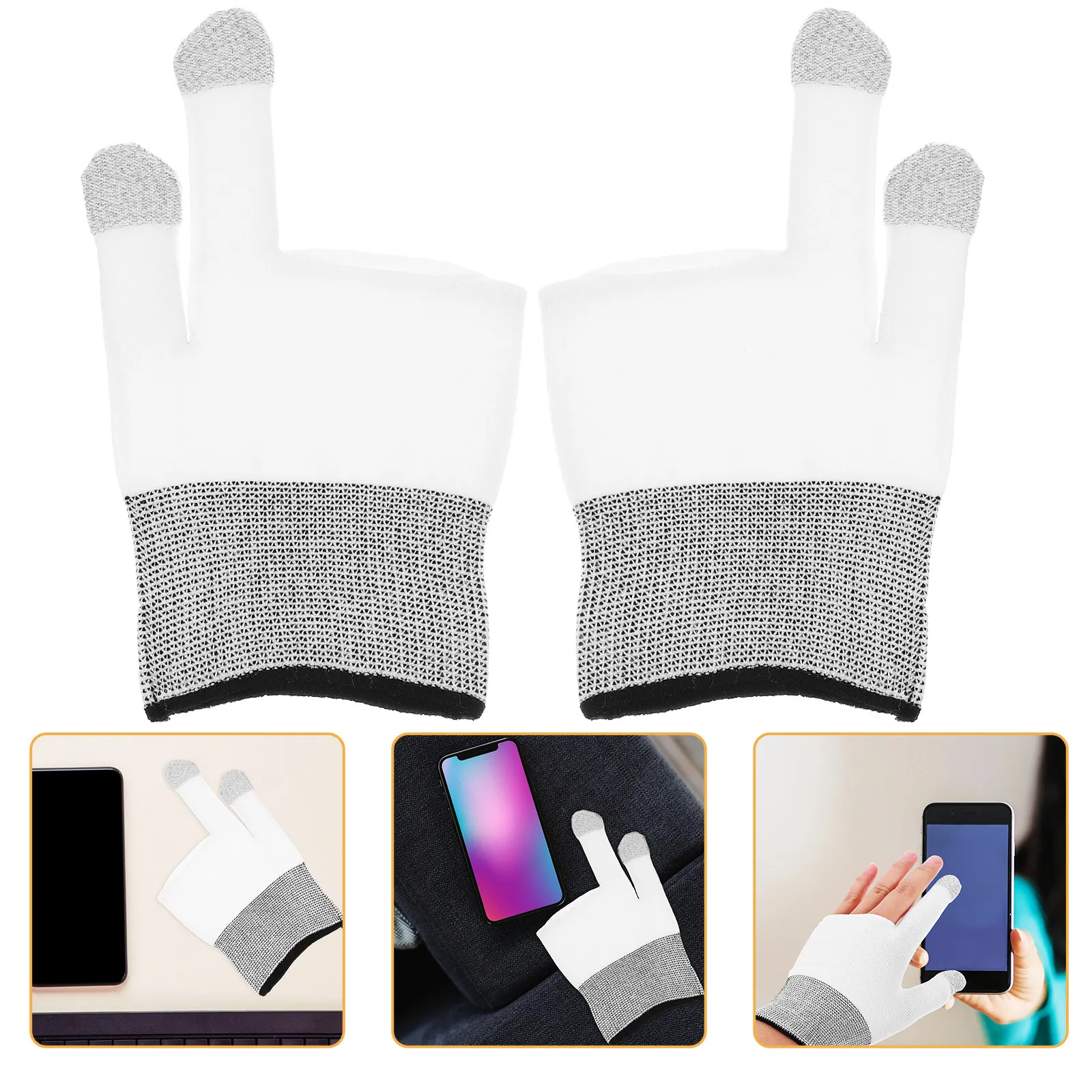 1Pair Slim Fit Gaming Finger Gloves for Mobile Phones Breathable Soft Skin-Friendly Elastic Sleeve Design Anti-Sweat Portable
1Pair Slim Fit Gaming Finger Gloves for Mobile Phones Breathable Soft Skin-Friendly Elastic Sleeve Design Anti-Sweat Portable