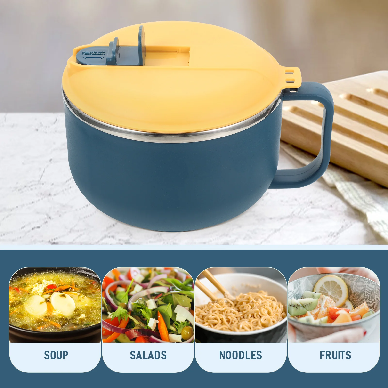 Insulation Cup Microwave Noodle Bowl with Lid Noodles Ramen Bowls Microwavable Soup Cover
Insulation Cup Microwave Noodle Bowl with Lid Noodles Ramen Bowls Microwavable Soup Cover