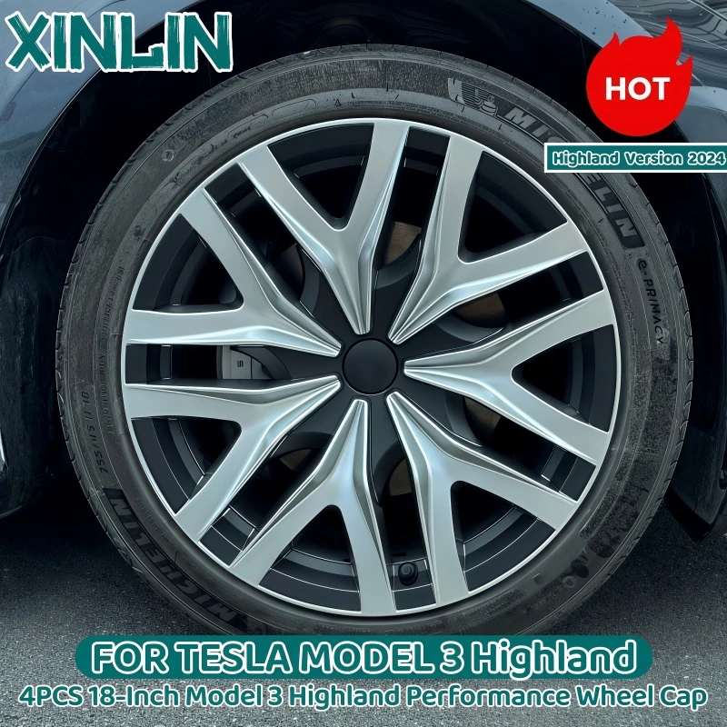 4PCS for Model 3 Highland 2024-2026 Wheel Cap 18 Inch Wheel Caps AutomobileHub Cap Full Rim Cover Accessories For Tesla
4PCS for Model 3 Highland 2024-2026 Wheel Cap 18 Inch Wheel Caps AutomobileHub Cap Full Rim Cover Accessories For Tesla