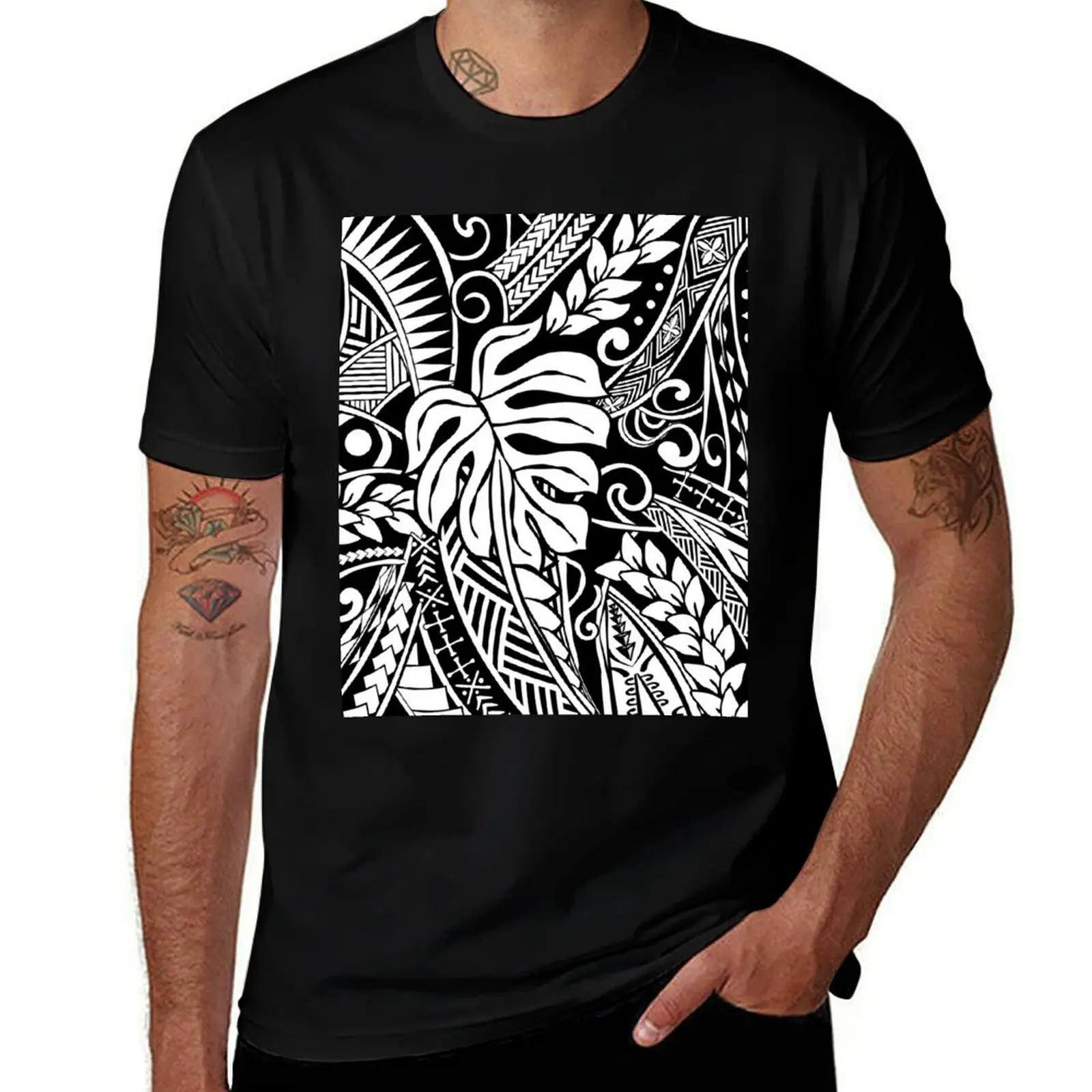 Vintage Polynesian Black Tribal Print T-Shirt oversized graphic tee tees heavy weight t shirts for men
Vintage Polynesian Black Tribal Print T-Shirt oversized graphic tee tees heavy weight t shirts for men