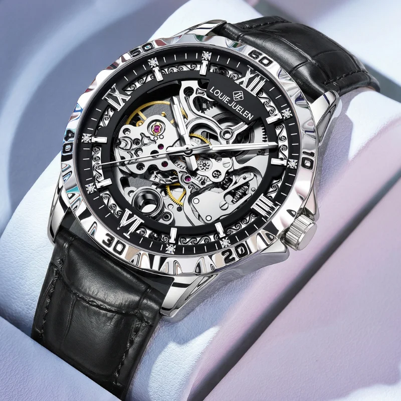 Automatic Skeleton Mechanical Watch Men's Business Watch Water-Resistant Luminous Men's Wristwatch
Automatic Skeleton Mechanical Watch Men's Business Watch Water-Resistant Luminous Men's Wristwatch