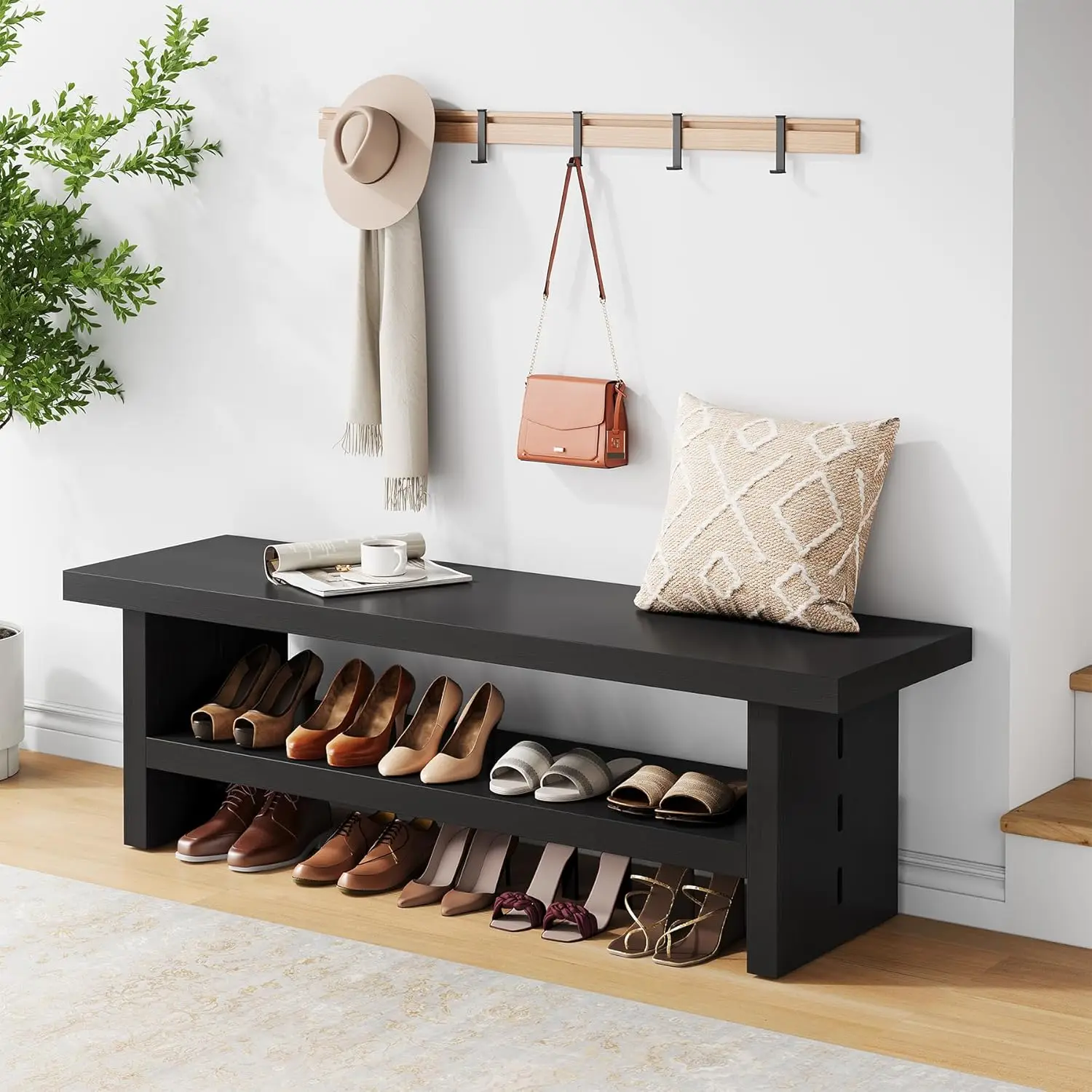 2 Tier Entryway Bench 47 24 Shoe Bench Rustic Shoe Rack Wooden Storage Bench for Entryway Hallway Living Room Bedroom Easy
2 Tier Entryway Bench 47 24 Shoe Bench Rustic Shoe Rack Wooden Storage Bench for Entryway Hallway Living Room Bedroom Easy