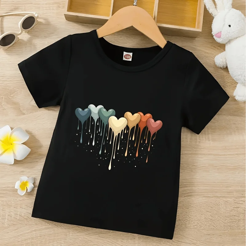 Baby Girl Boy 100% Cotton Heart Print T-shirt Infant Toddler Child Pullover Short Sleeve Sweatshirt Summer Baby Clothes 3-13Y
Baby Girl Boy 100% Cotton Heart Print T-shirt Infant Toddler Child Pullover Short Sleeve Sweatshirt Summer Baby Clothes 3-13Y