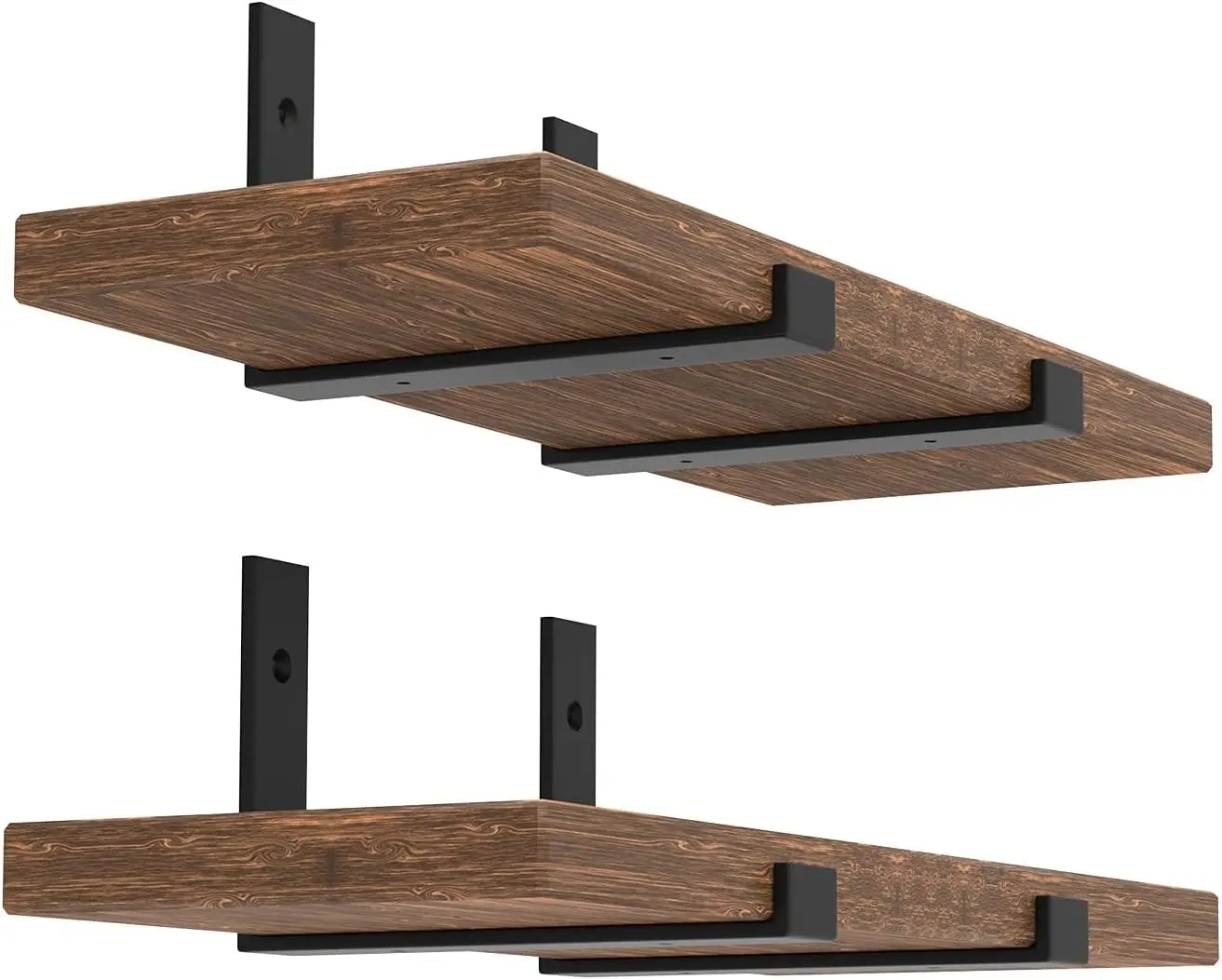 Shelf Bracket, Heavy Duty Floating Shelf Brackets 10-Inch Long, 4-Pack Brackets for Shelves, Black Coated J Shape Metal
Shelf Bracket, Heavy Duty Floating Shelf Brackets 10-Inch Long, 4-Pack Brackets for Shelves, Black Coated J Shape Metal