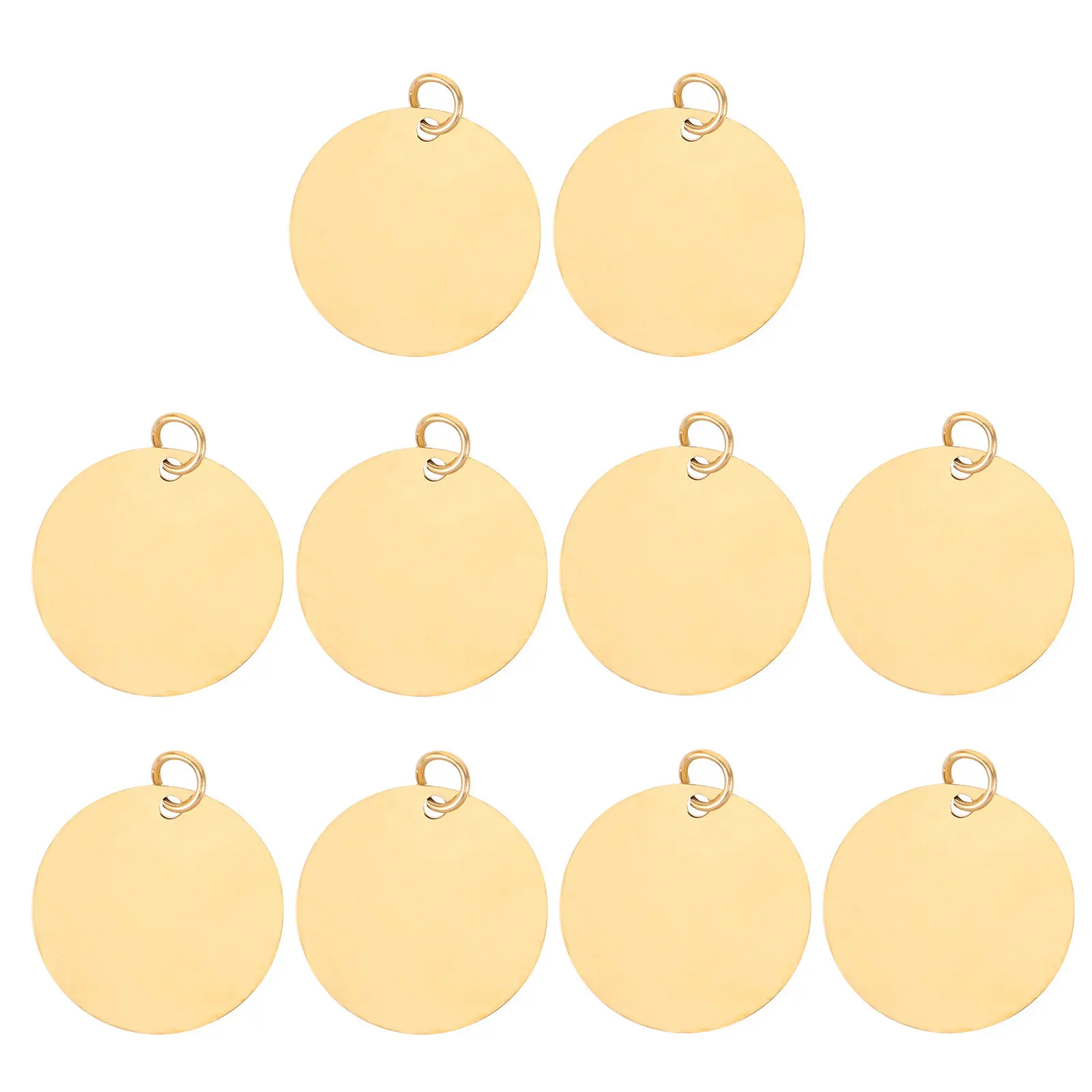 10 шт. плоских круглых подвесок из нержавеющей стали с зеркальной полировкой для персонализированного изготовления украшений своими руками: ожерелий, браслетов, брелоков
10 шт. плоских круглых подвесок из нержавеющей стали с зеркальной полировкой для персонализированного изготовления украшений своими руками: ожерелий, браслетов, брелоков