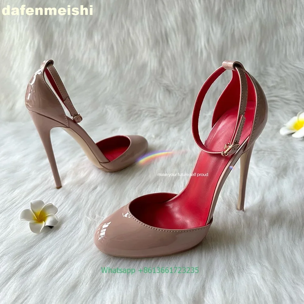 2026 Fashion New Women Pumps Sexy Thin High Heel Round Toe Shallow Ankle Strap Sandals Patent Leather 10Cm/12Cm Solid Color Shoe
2026 Fashion New Women Pumps Sexy Thin High Heel Round Toe Shallow Ankle Strap Sandals Patent Leather 10Cm/12Cm Solid Color Shoe
