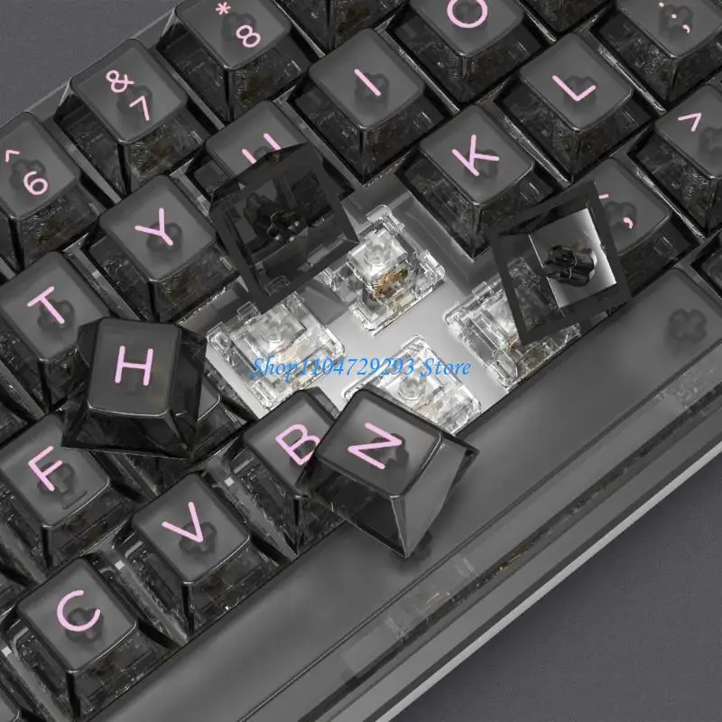 Y2GD Black Translucent Keycap Set, 152 Keys for Mechanical Keyboards, Smooth Typing for Gamers and Programmers
Y2GD Black Translucent Keycap Set, 152 Keys for Mechanical Keyboards, Smooth Typing for Gamers and Programmers