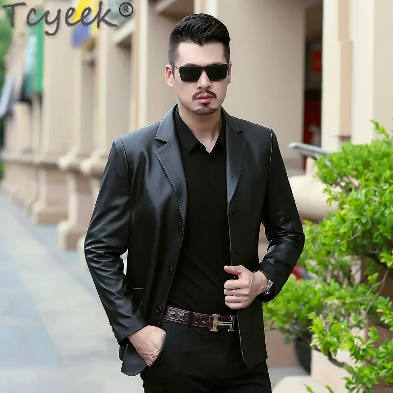 Tcyeek Real Leather Jacket Men Clothing 2025 Business Casual Suit Coats Spring Autumn Sheepskin Leather Coat Male Jaqueta Couro
Tcyeek Real Leather Jacket Men Clothing 2025 Business Casual Suit Coats Spring Autumn Sheepskin Leather Coat Male Jaqueta Couro